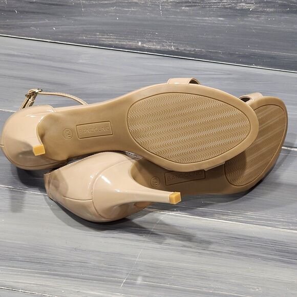 Bandolino Madia Sandals Strappy High Heel Open Toed Pumps Size 10 M Natural - Picture 9 of 12